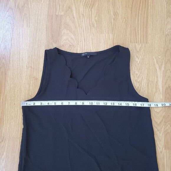 Gibson Savannah Scallop Neck Tank - size XS in Black - Picture 11 of 14